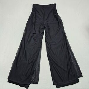 Tadashi Shoji Pants Womens XS Overlay Palazzo Layered Sheer Flare Wide Leg Bell